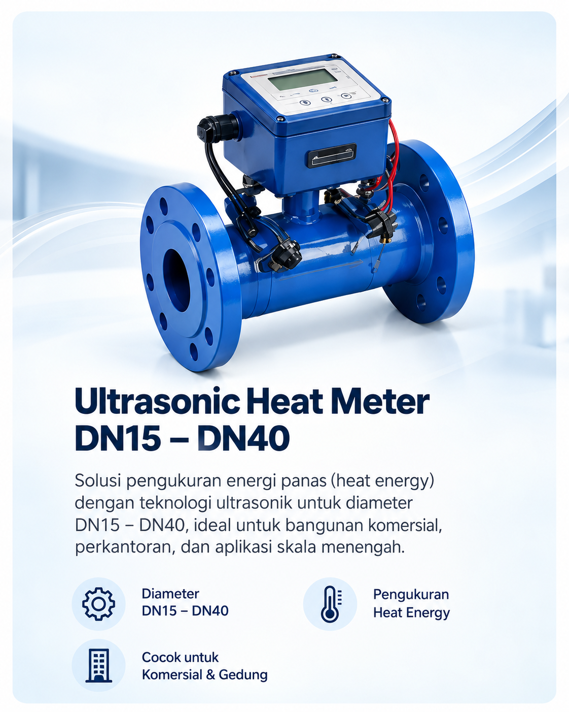 Ultrasonic Heat Meter DN15 – DN40